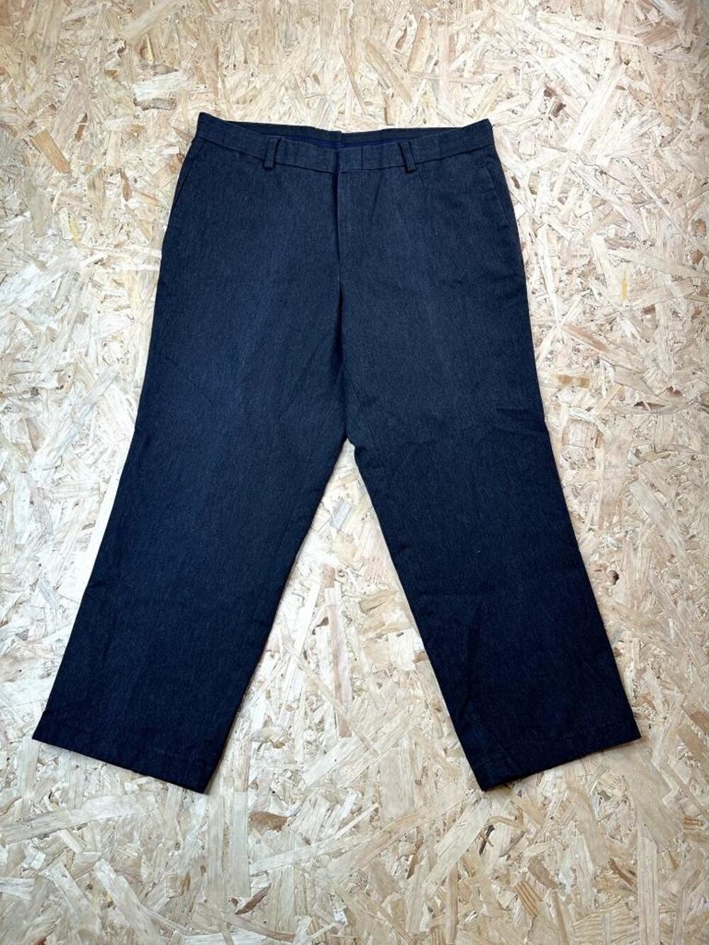 Dockers Stain Defender Pants Mens 38x26 Gray Flat Front Chino Trousers